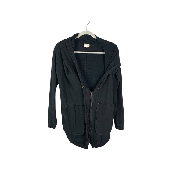 Wilfred XXS Black Zip Up Longline Hoodie Jacket Aritzia - Picture 2 of 6